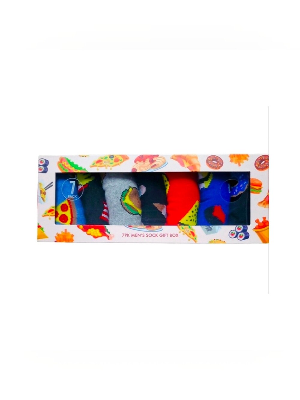 Seven Days by orrsum 7 Days Food Socks Set Sock Size: 8-12 Sealed NIB